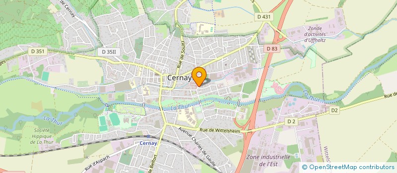 localisation de l'entreprise AMICALE PSIG CERNAY  CERNAY