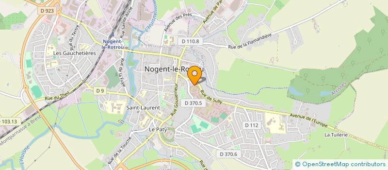 localisation de l'entreprise AMICALE REGIMENTAIRE DE L'UIISC1 à NOGENT-LE-ROTROU