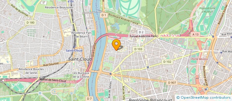 localisation de l'entreprise AMICALE REGIONALE DU GROUPE RENAULT ILE DE FRANCE à BOULOGNE-BILLANCOURT