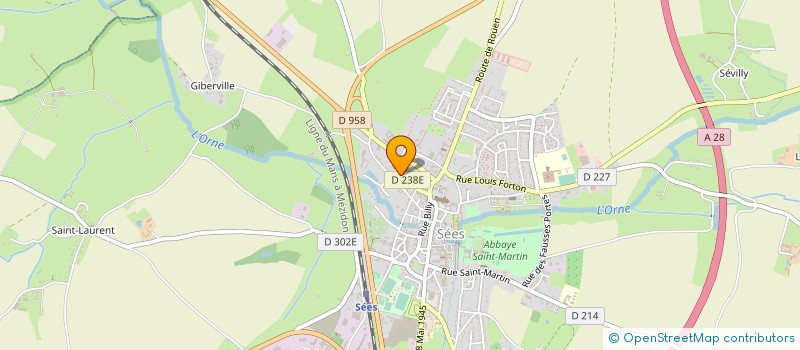 localisation de l'entreprise AMICALE RETRAITES ENSEIG CATHOLIQUE ORNE à SEES