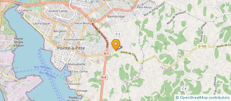 localisation de l'entreprise AMICALE RETRAITES HOSPITALIERS à LES ABYMES
