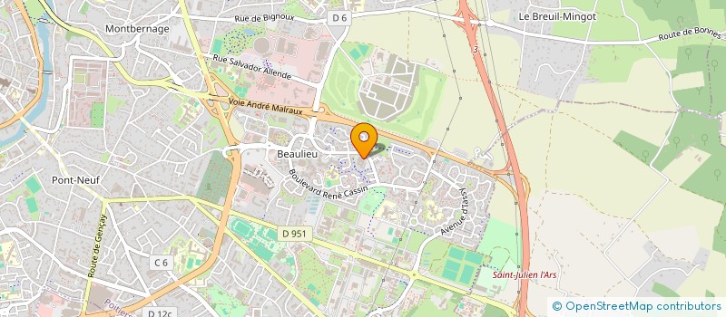 localisation de l'entreprise AMICALE REUNIONNAISE DE POITIERS à POITIERS