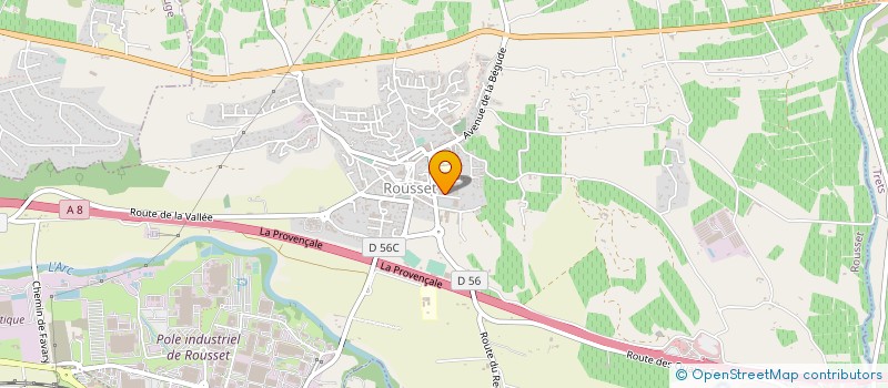 localisation de l'entreprise AMICALE ROUSSETAINE D ANCIENS COMBATTANTS  ROUSSET