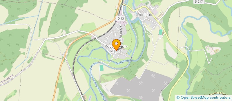 localisation de l'entreprise AMICALE ROUVROY (FOYER JEUNES ...) à ROUVROY-SUR-MARNE