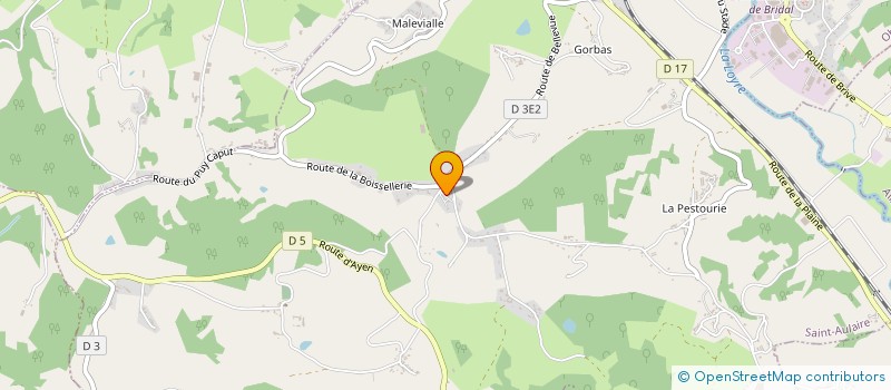 localisation de l'entreprise AMICALE SAILLANTAISE  VOUTEZAC