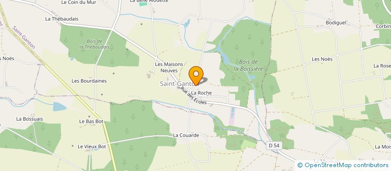 localisation de l'entreprise AMICALE SAINT GANTONNAISE  SAINT-GANTON