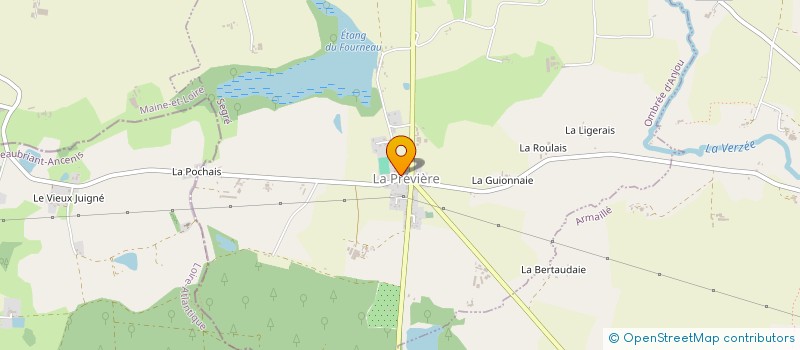 localisation de l'entreprise AMICALE SAINT LAURENT à OMBREE D'ANJOU