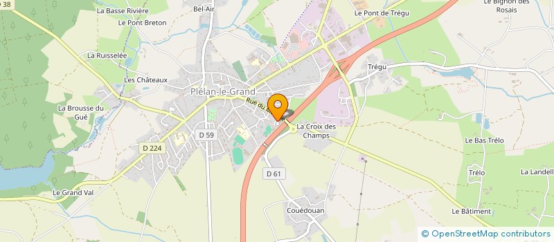 localisation de l'entreprise AMICALE SAPEUR POMPIER DE PLELAN LE GRAND  PLELAN-LE-GRAND