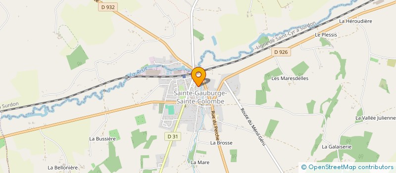 localisation de l'entreprise AMICALE SAPEUR POMPIERS DE STE GAUBURGE à SAINTE-GAUBURGE-SAINTE-COLOMBE