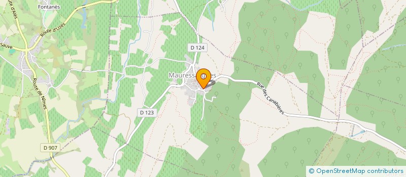 localisation de l'entreprise AMICALE SAPEURS POMPIERS  LEDIGNAN