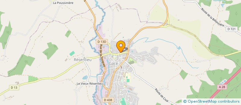localisation de l'entreprise AMICALE SAPEURS POMPIERS à GACE