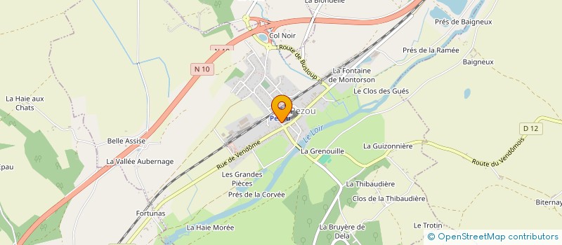 localisation de l'entreprise AMICALE SAPEURS POMPIERS  PEZOU