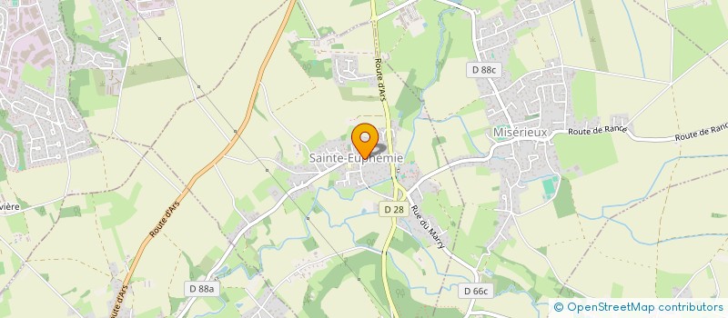 localisation de l'entreprise AMICALE SAPEURS POMPIERS à REYRIEUX