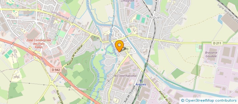 localisation de l'entreprise AMICALE SAPEURS POMPIERS à ARQUES