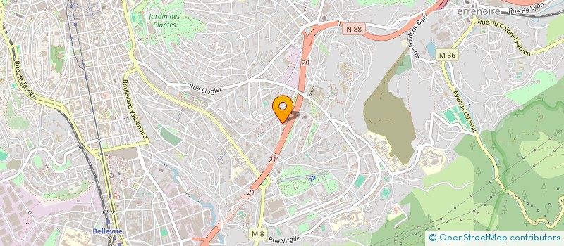 localisation de l'entreprise AMICALE SAPEURS POMPIERS AGGLO STEPHANOISEI  SAINT-ETIENNE