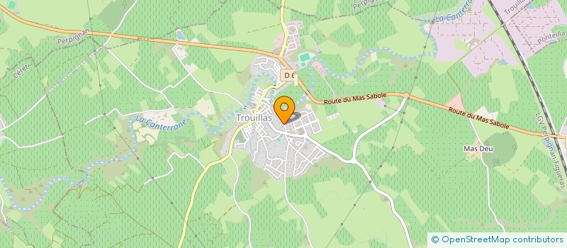 localisation de l'entreprise AMICALE SAPEURS POMPIERS CANTERRANE  TROUILLAS