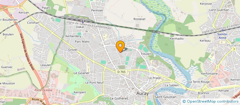 localisation de l'entreprise AMICALE SAPEURS POMPIERS D'AURAY à AURAY