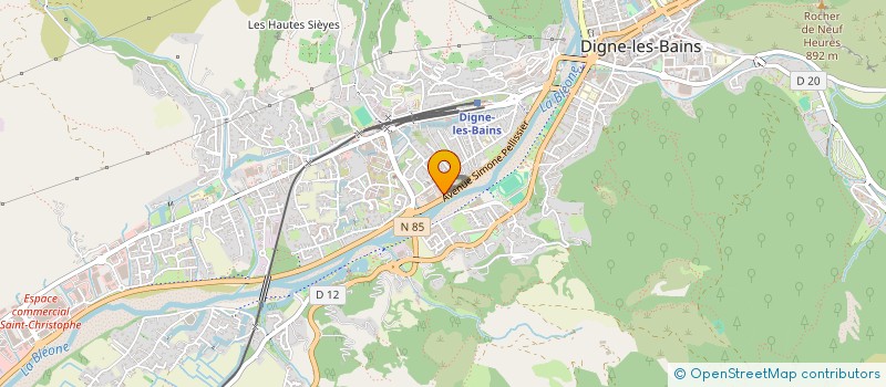 localisation de l'entreprise AMICALE SAPEURS POMPIERS DE DIGNE à DIGNE-LES-BAINS