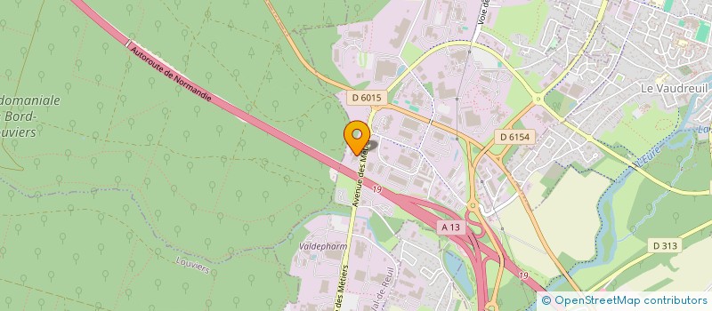 localisation de l'entreprise AMICALE SAPEURS POMPIERS DE LOUVIERS  VAL-DE-REUIL