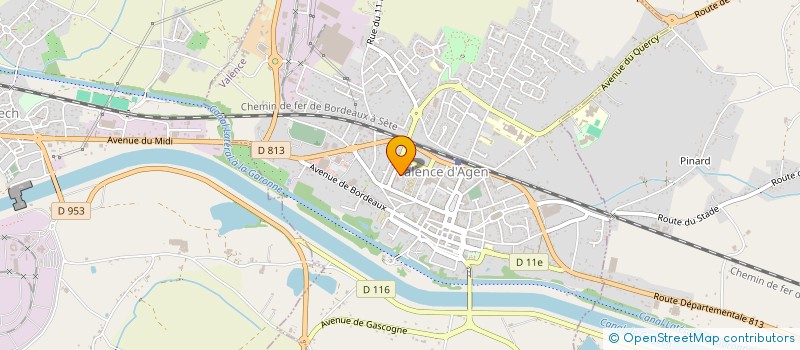 localisation de l'entreprise AMICALE SAPEURS POMPIERS DES 2 RIVES à VALENCE