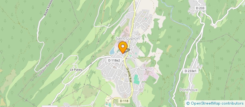 localisation de l'entreprise AMICALE SAPEURS POMPIERS DU CIS PLATEAU  COTEAUX DU LIZON