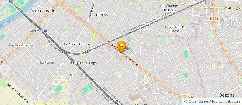 localisation de l'entreprise AMICALE SAPEURS POMPIERS HOUILLES SARTROUVILLE  HOUILLES