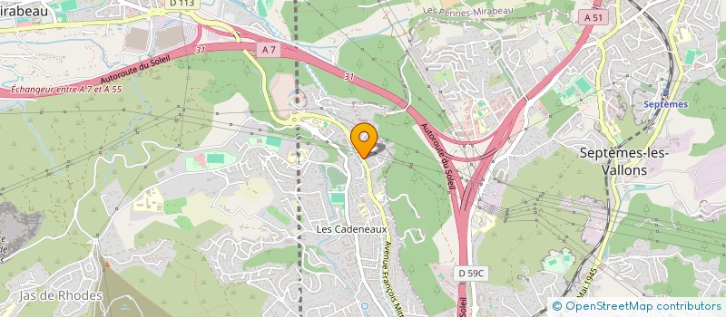 localisation de l'entreprise AMICALE SAPEURS POMPIERS LES PENNES MIRABEAU SEPTEMES LES VALLONS à LES PENNES-MIRABEAU