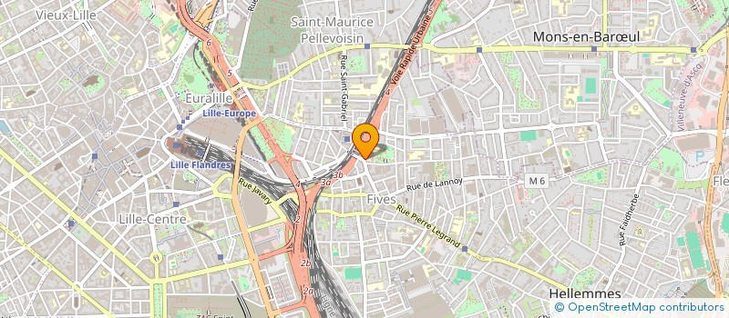 localisation de l'entreprise AMICALE SAPEURS POMPIERS LILLE BOUVINES à LILLE