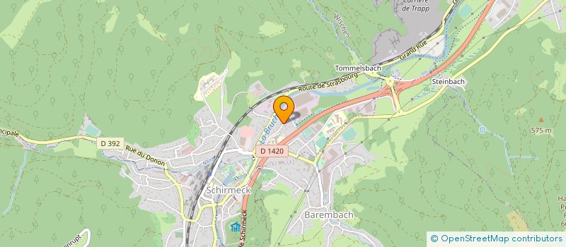 localisation de l'entreprise AMICALE SAPEURS POMPIERS SCHIRMECK  SCHIRMECK