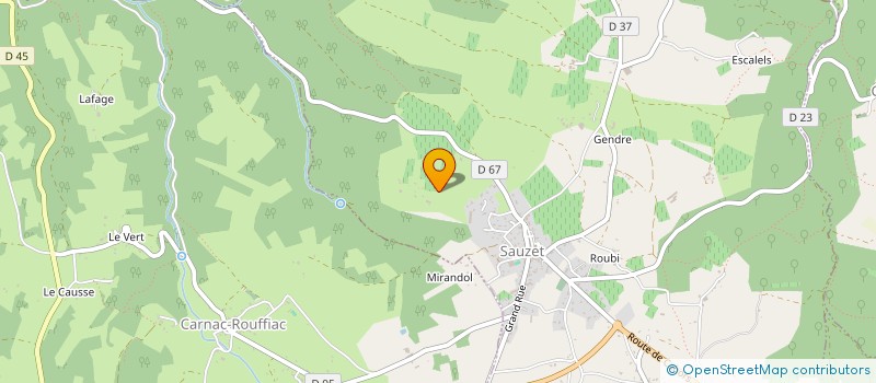 localisation de l'entreprise AMICALE SAUZET BASKET  SAUZET