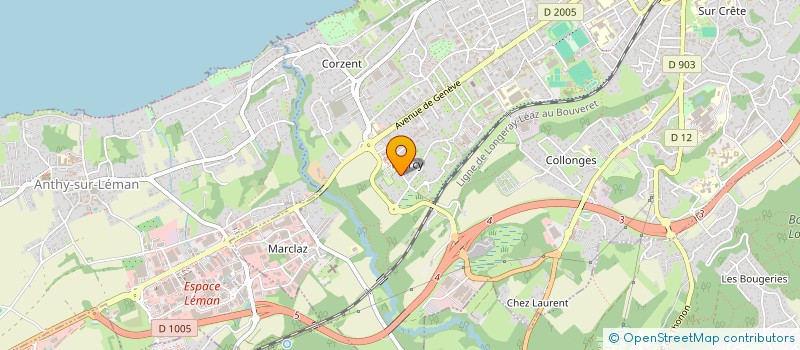 localisation de l'entreprise AMICALE SAVOISIENNE DU CHABLAIS (A.S.C.)  THONON-LES-BAINS