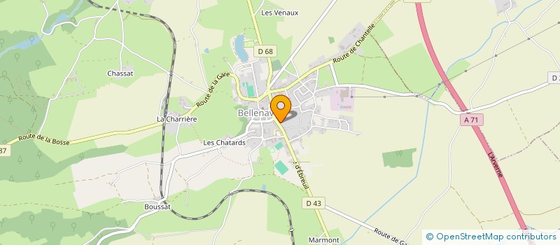 localisation de l'entreprise AMICALE SCOLAIRE LAIQUE DE BELLENAVES à BELLENAVES