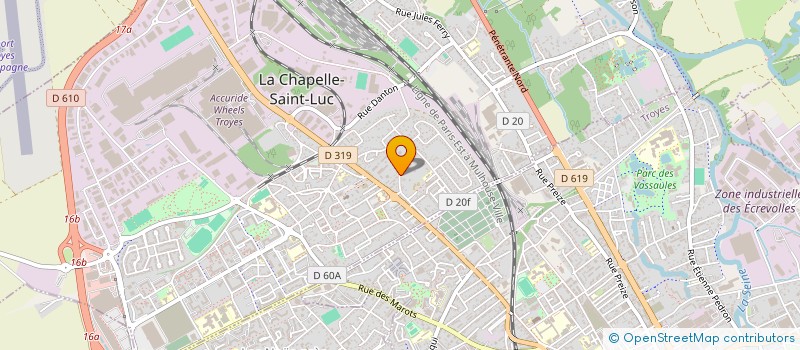 localisation de l'entreprise AMICALE SECOURISTES à LA CHAPELLE-SAINT-LUC