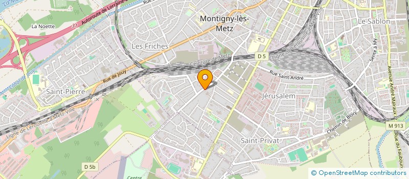 localisation de l'entreprise AMICALE SECOURISTES DE MONTIGNY-LES-METZ  MONTIGNY-LES-METZ