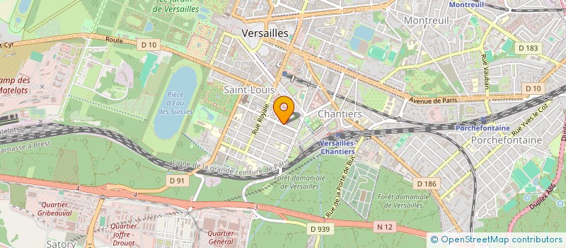 localisation de l'entreprise AMICALE SECTION RECHERCHES DE VERSAILLES à VERSAILLES