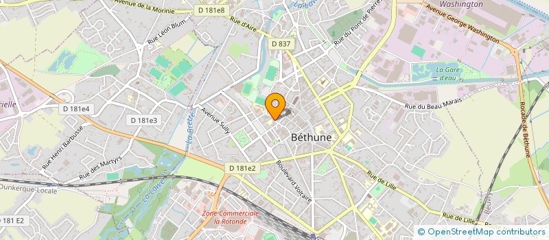 localisation de l'entreprise AMICALE SEVIGNE à BETHUNE
