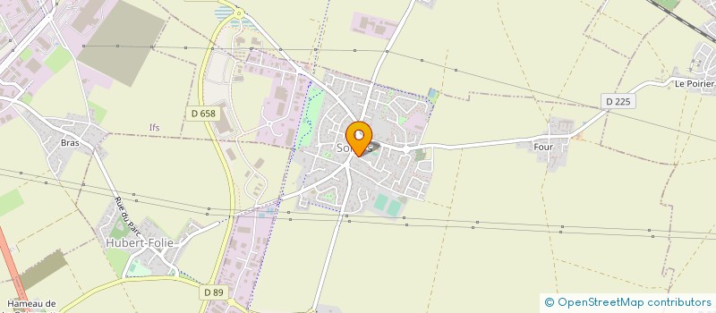 localisation de l'entreprise AMICALE SOCIALE DU PERSONNEL COM SOLIERS  SOLIERS