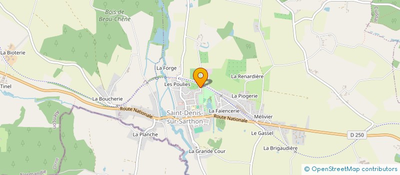 localisation de l'entreprise AMICALE SOLANO à SAINT-DENIS-SUR-SARTHON