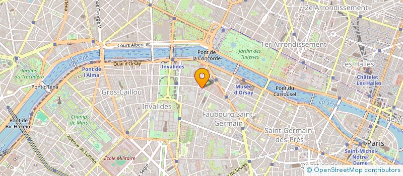 localisation de l'entreprise AMICALE SOUS-OFFICIERS ET OFFICIERS MARINIERS  PARIS