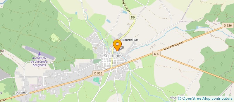 localisation de l'entreprise AMICALE SP SEPTFONDS à SEPTFONDS