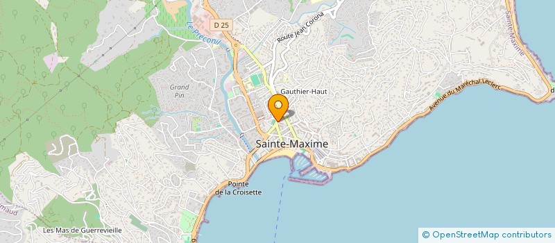 localisation de l'entreprise AMICALE SPORT JEAN MERMOZ SECT BOULISTE à SAINTE-MAXIME