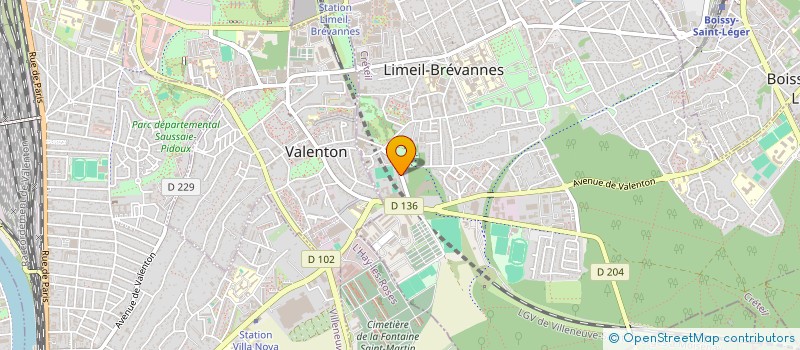 localisation de l'entreprise AMICALE SPORTIVE CLUB OMNI-SPORTS à LIMEIL-BREVANNES