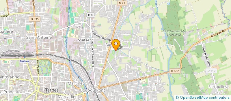 localisation de l'entreprise AMICALE SPORTIVE CULTURELLE AUREILHAN SECTION PETANQUE  AUREILHAN