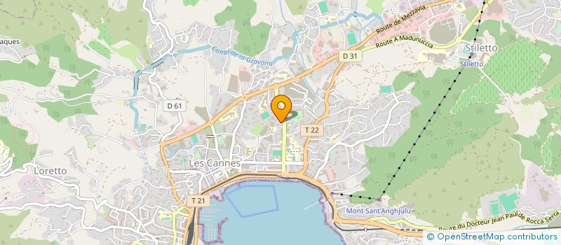 localisation de l'entreprise AMICALE SPORTIVE D' AJACCIO  AJACCIO