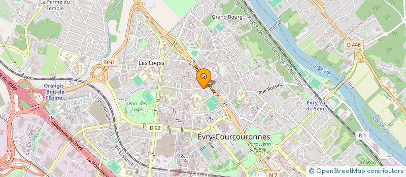localisation de l'entreprise AMICALE SPORTIVE D'EVRY à EVRY-COURCOURONNES