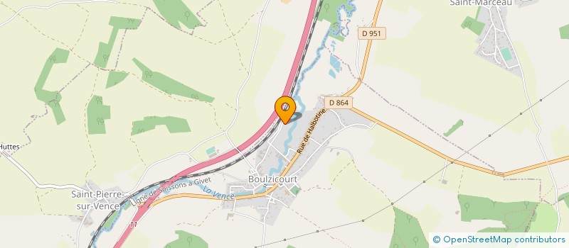 localisation de l'entreprise AMICALE SPORTIVE DE BOULZICOURT à BOULZICOURT