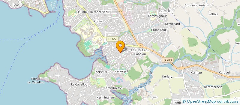 localisation de l'entreprise AMICALE SPORTIVE DE CUZON  CONCARNEAU