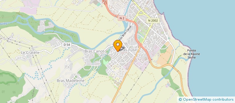 localisation de l'entreprise AMICALE SPORTIVE DE L'EST à BRAS-PANON