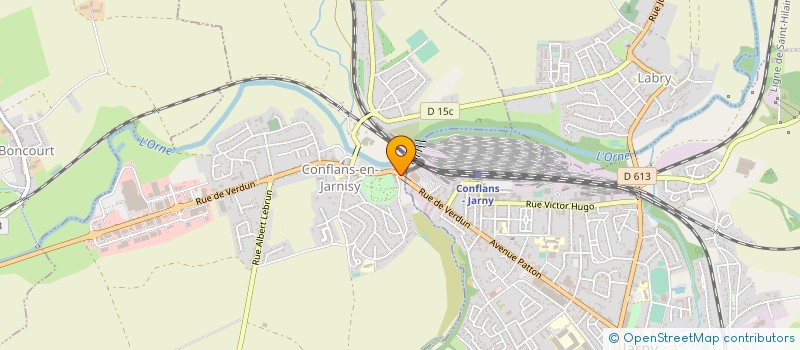 localisation de l'entreprise AMICALE SPORTIVE DE LA CSP DE CONFLANS EN JARNISY  CONFLANS-EN-JARNISY