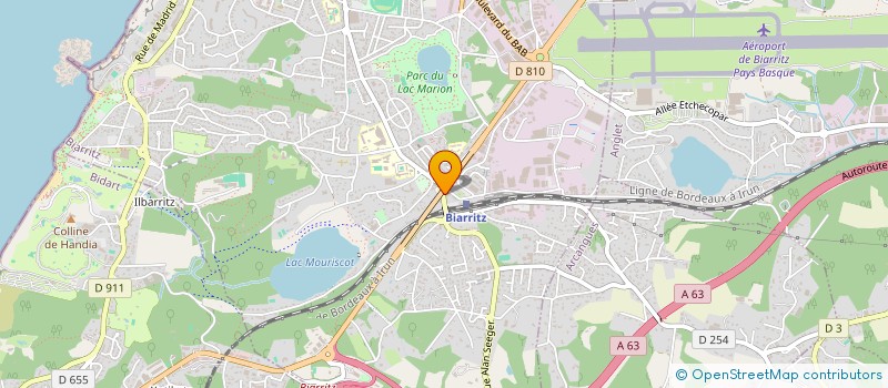 localisation de l'entreprise AMICALE SPORTIVE DE LA NEGRESSE à BIARRITZ